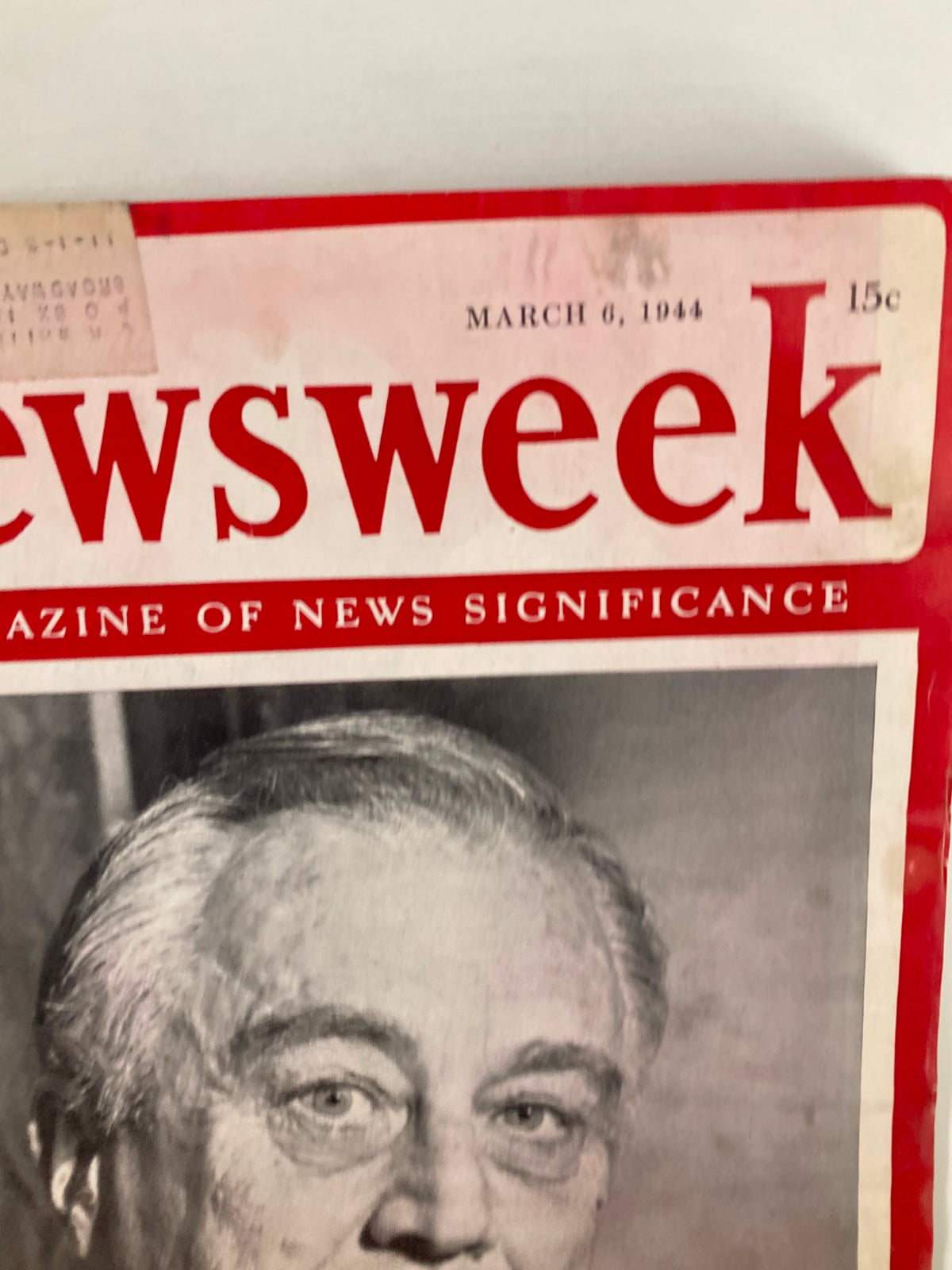 Vintage Newsweek Magazine March 6 1944 The President His Twelfth March Comes In