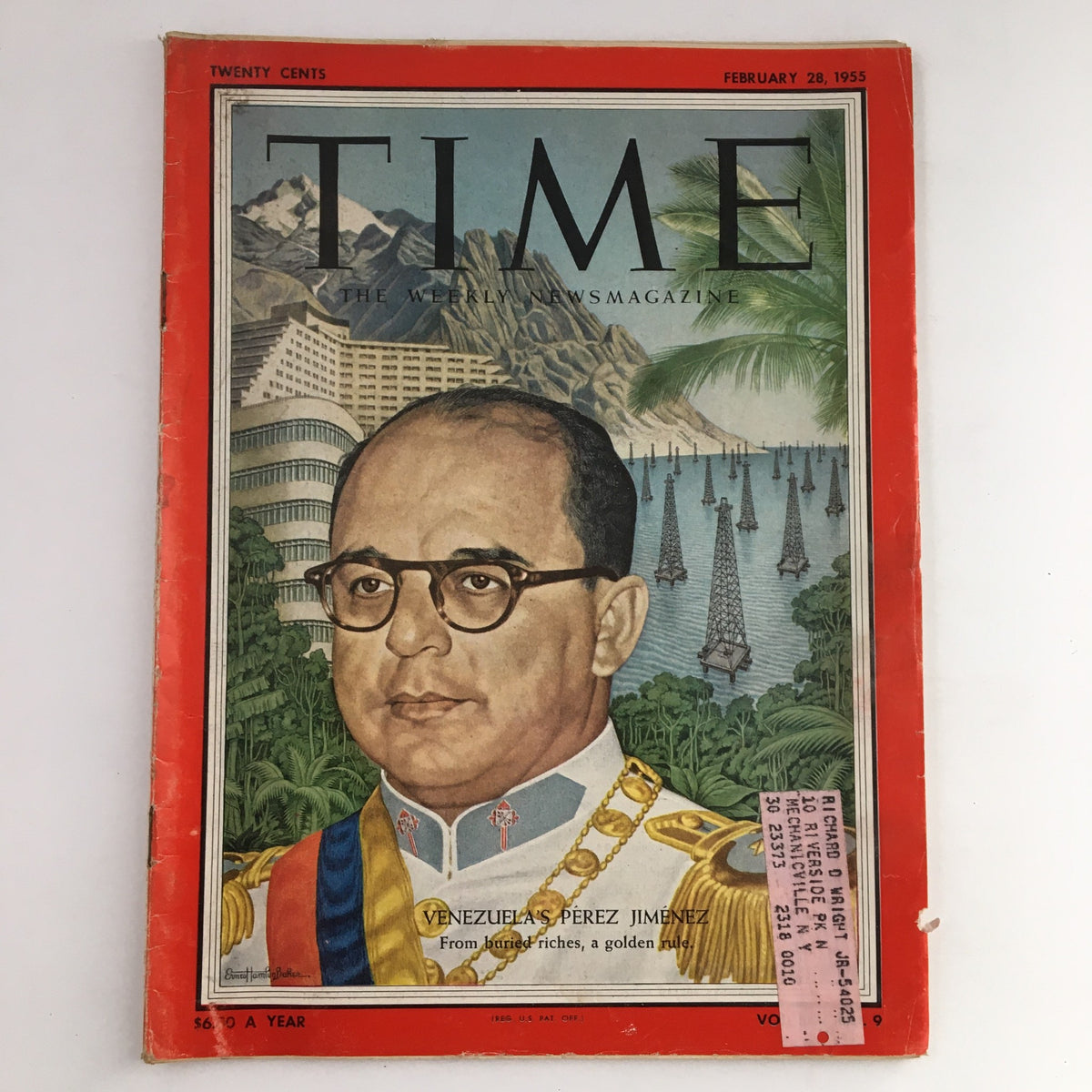 Time Magazine February 28 1955 Vol. 65 No. 9 Venezuela's Perez Jimenez