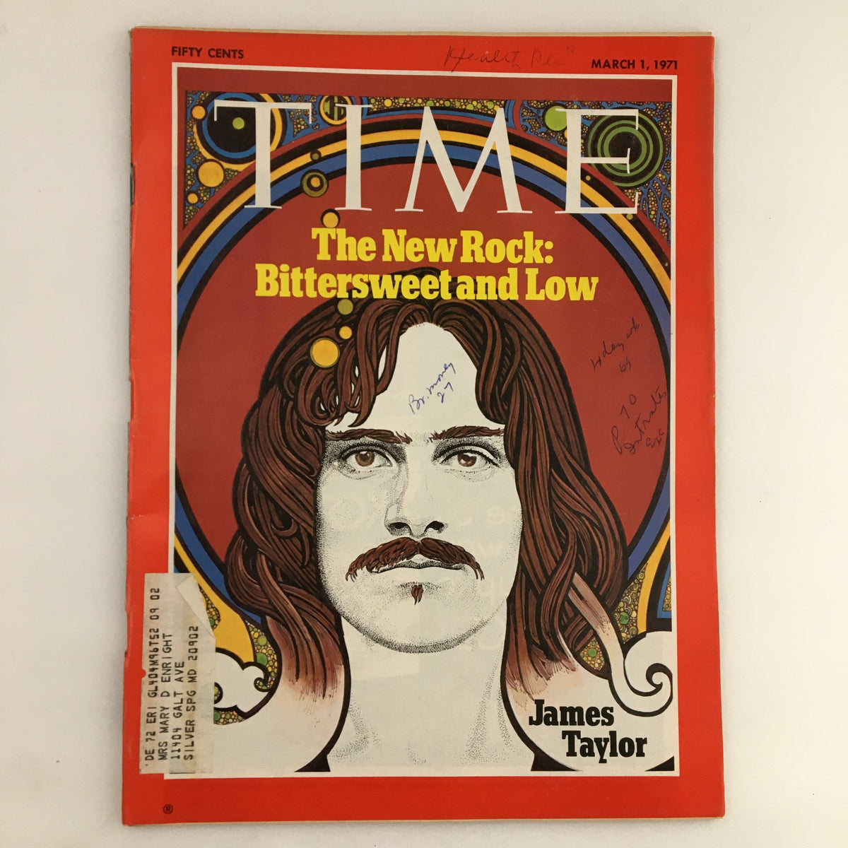 Time Magazine, March 1, 1971, Vol. 97 No. 9: Featuring 'Bittersweet and Low' on James Taylor