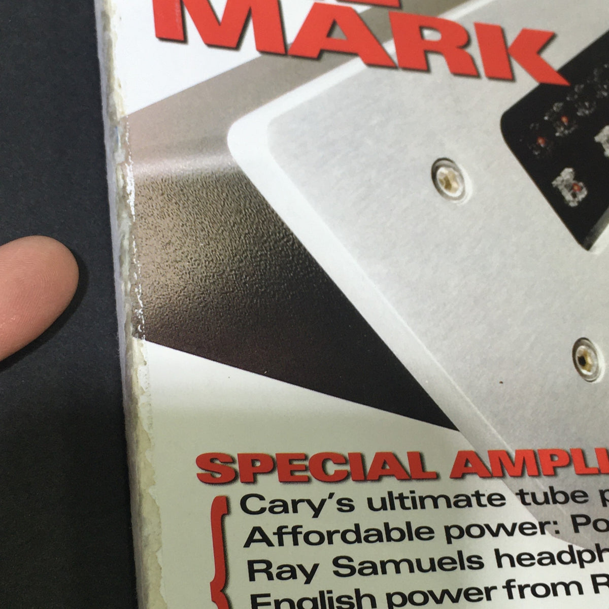 Close-up view of the edge of Stereophile Magazine September 2006, showing minor wear and details related to Sutherland's Direct Line Stage Pre-Amplifier review.