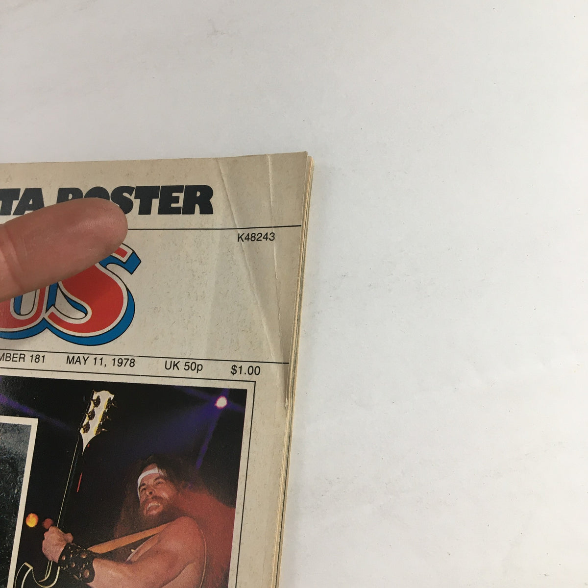 Top corner of Circus Magazine from May 11, 1978, highlighting John Travolta and featuring details about the issue's price and content.