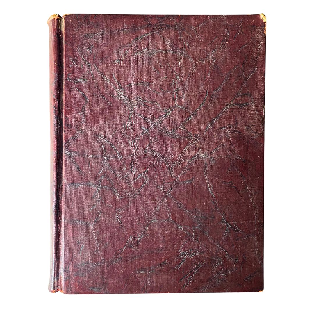 Cover of the VTG 1937 Bound Life Magazine March - June Weekly Issue, showcasing a textured maroon design.