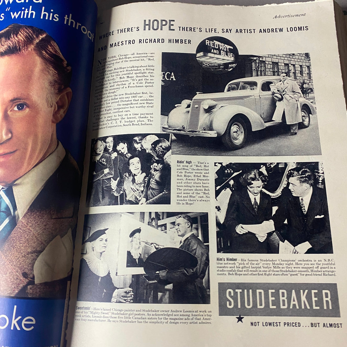 Another advertisement page from the VTG 1937 Bound Life Magazine May - June Weekly Issue, displaying various product promotions of the era.