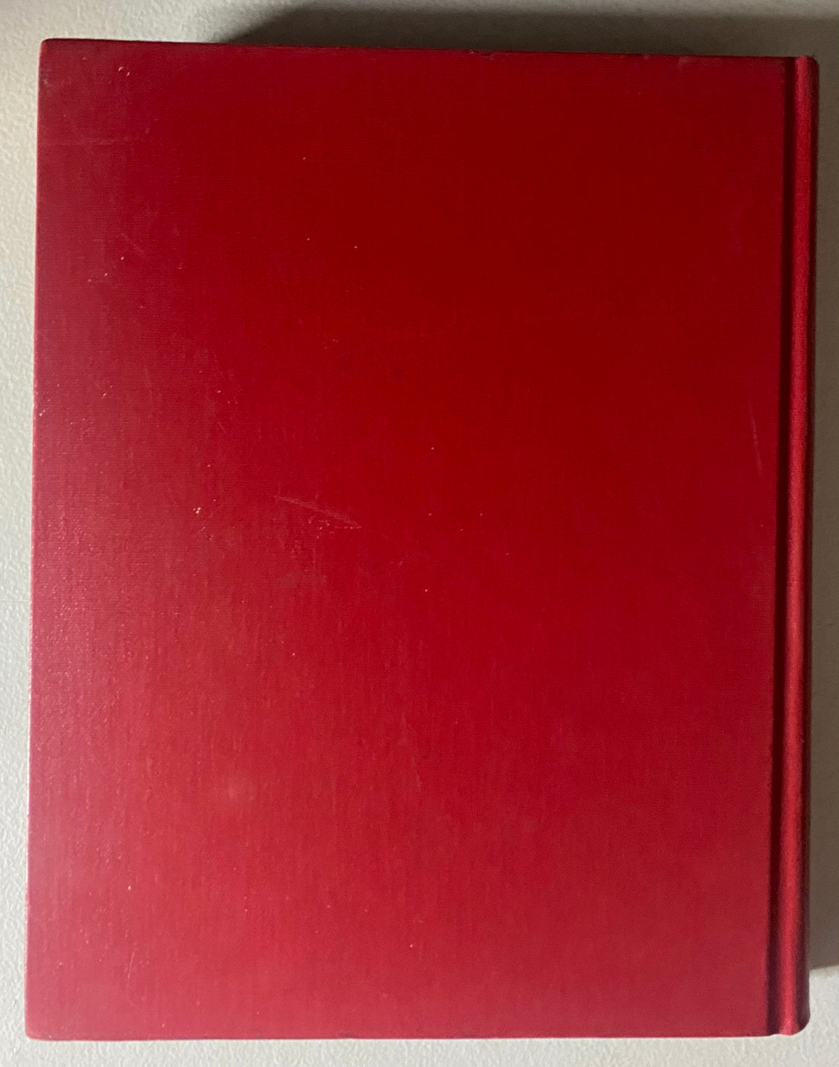 VTG 1972 Bound Life Magazine presenting the plain red cover of the bound annual collection, symbolizing the nostalgia and history encapsulated within.