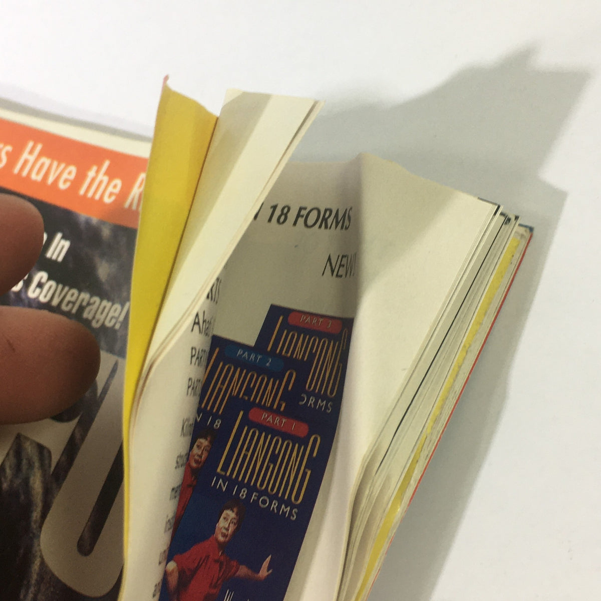 Inside pages of Inside Kung Fu Magazine May 1994, displaying the structure and some content including advertisements for martial arts training.