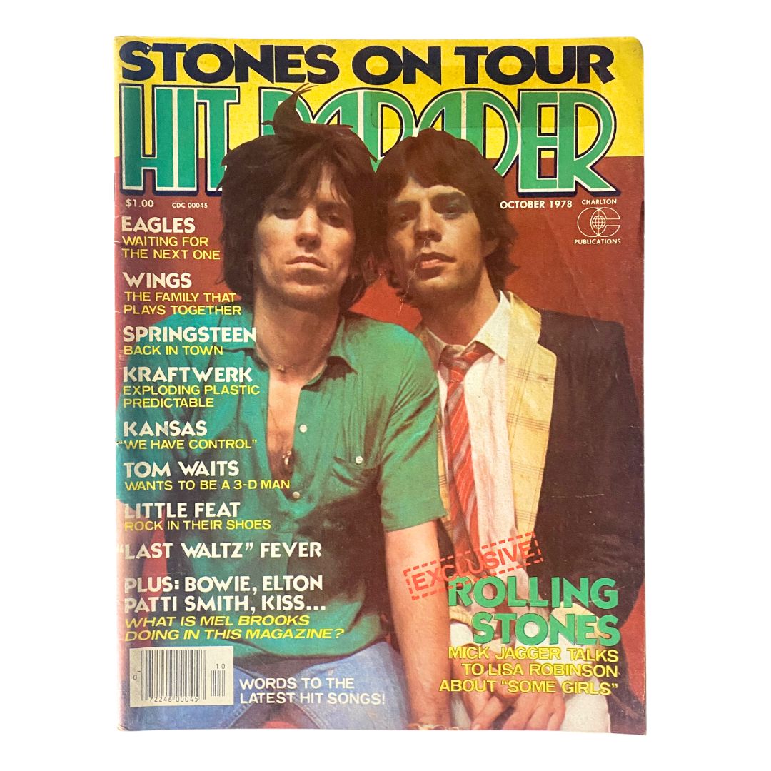 Vintage Hit Parader Magazine October 1978 No 171 Mick Jagger Rolling Stones w Poster