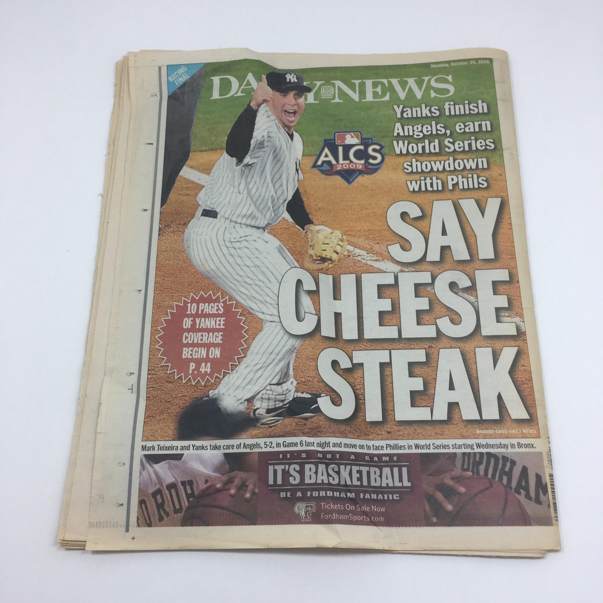 NY Daily News:10/26/09, Andy Pettite Dandy Puts Yanks in World Series Phillies