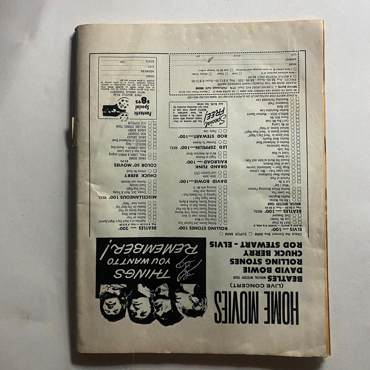 Vintage Hit Parader Magazine March 1975 John Lennon Interview No Label