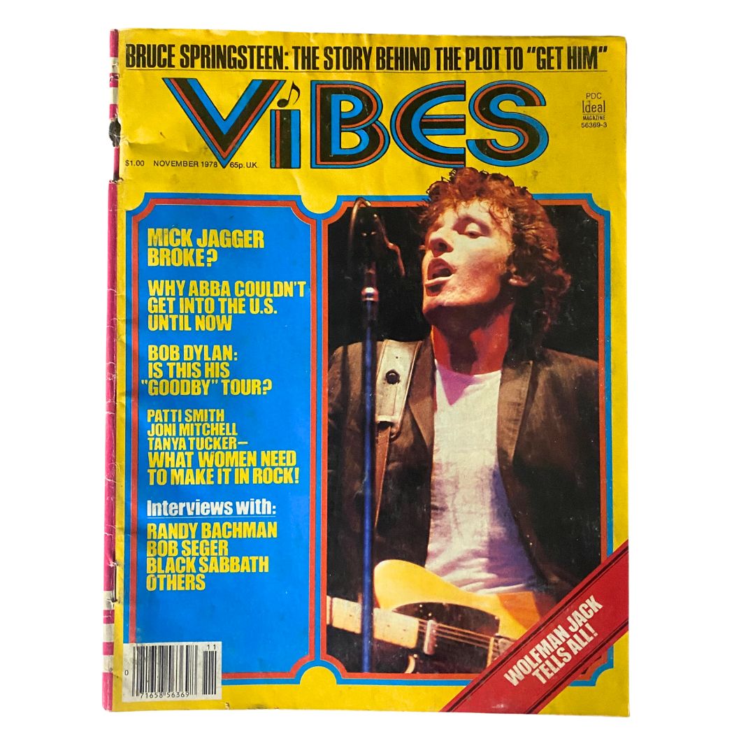 Cover of Vibes Magazine, November 1978, featuring Wolfman Jack and Mick Jagger, no label