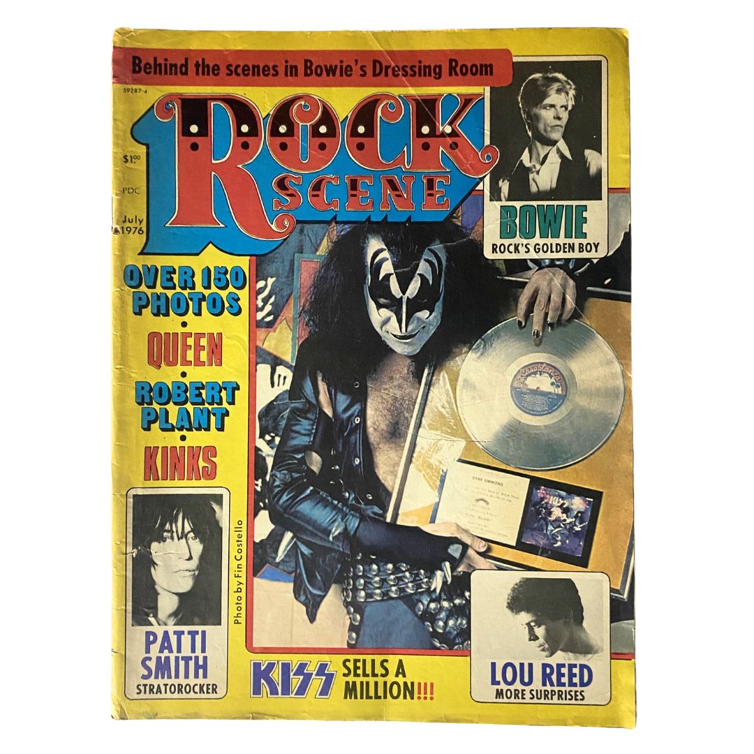 Rock Scene Magazine July 1976 Kiss, Patti Smith and David Bowie No Label