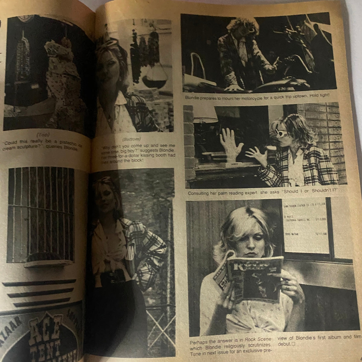 Vintage Rock Scene Magazine November 1975 Aerosmith GD Interior No Label
