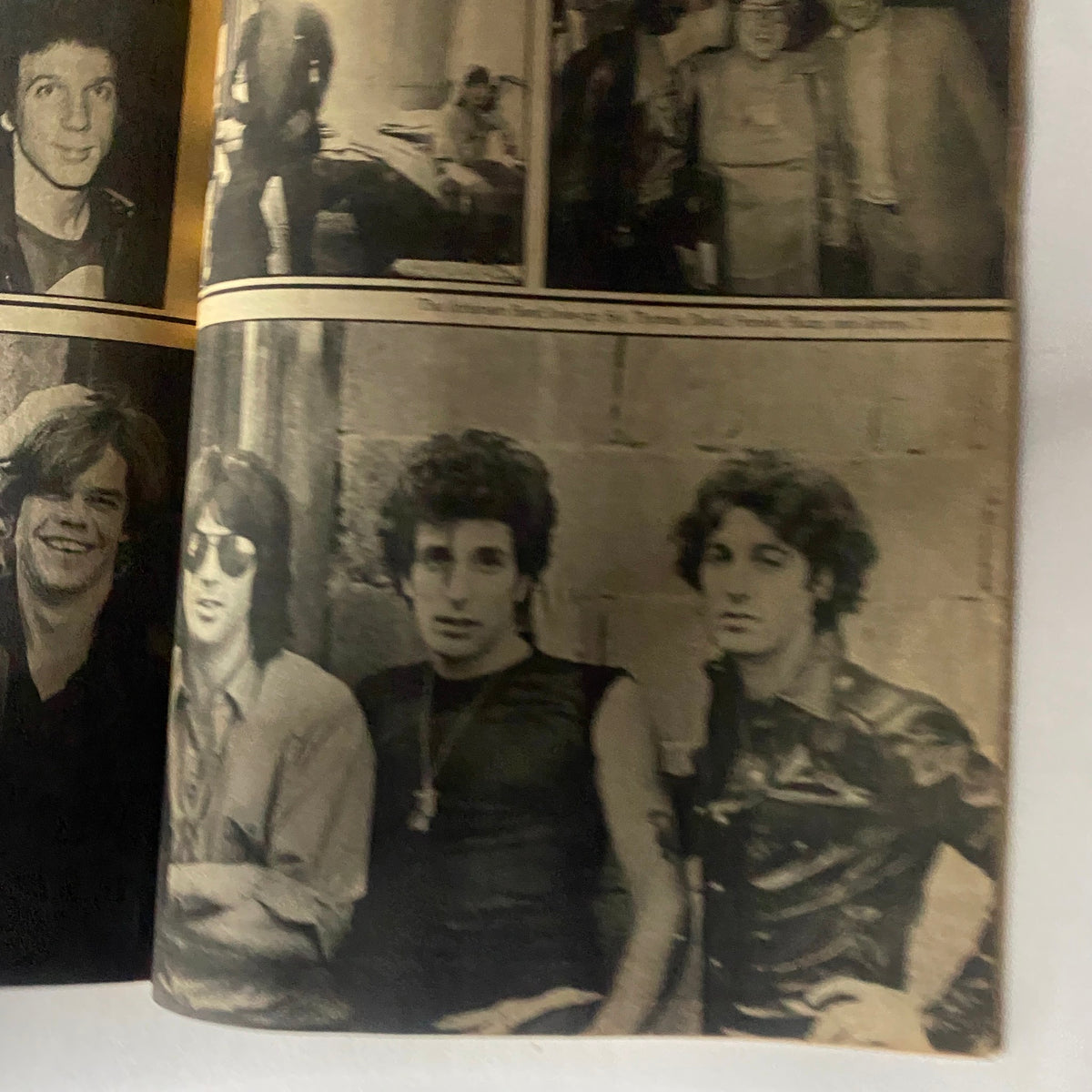 Interior pages of the October 1978 VTG Rock Scene Magazine featuring images and profiles of various rock artists of the time.