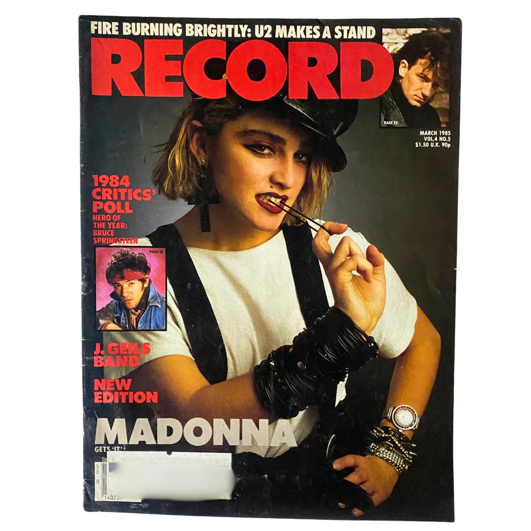 Vintage Record Magazine March 1985 Vol 4 No. 5 Madonna and Bruce Springsteen