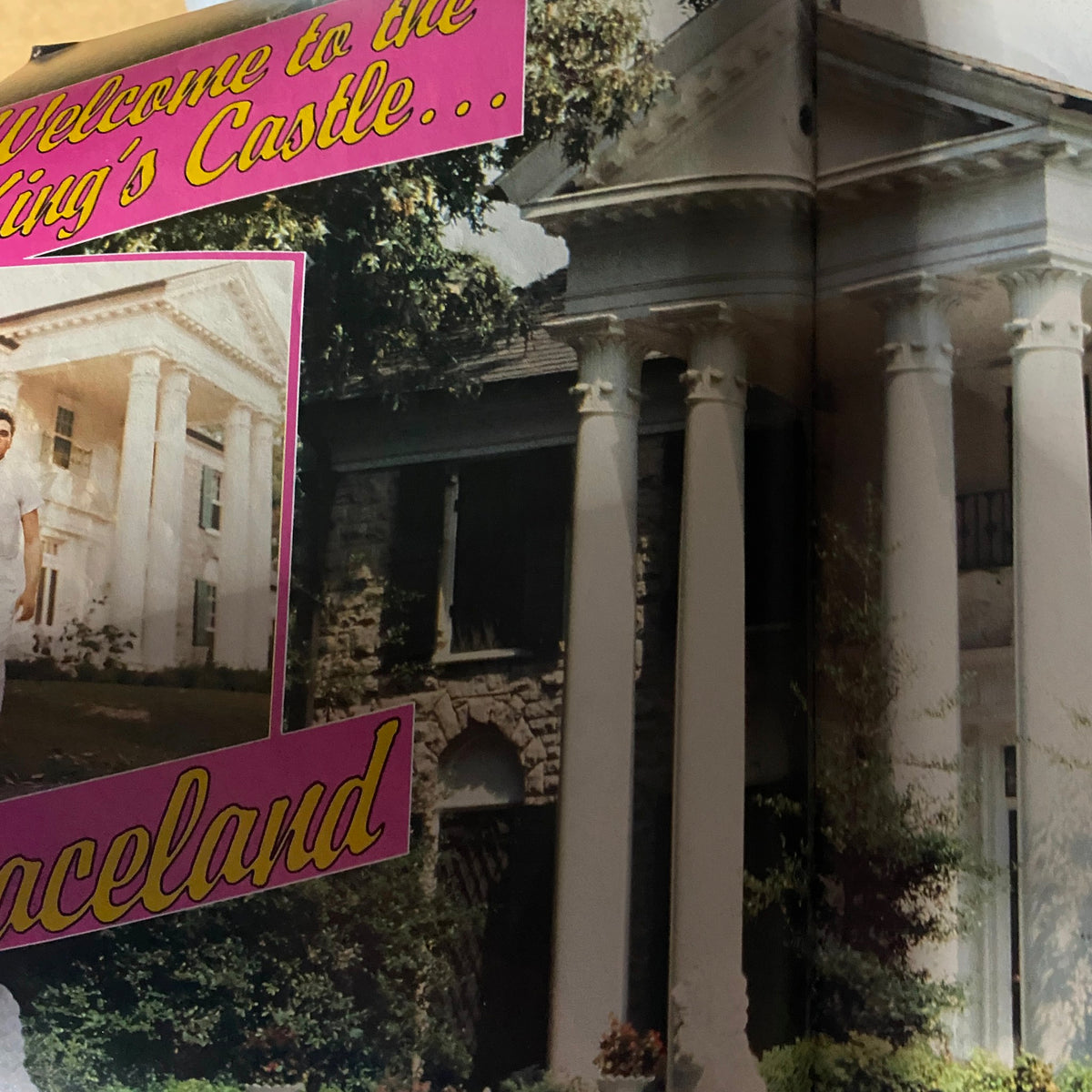 Page showcasing Graceland in Elvis Lives On Magazine, July 1992, emphasizing the historical significance of Elvis's home and cultural impact.