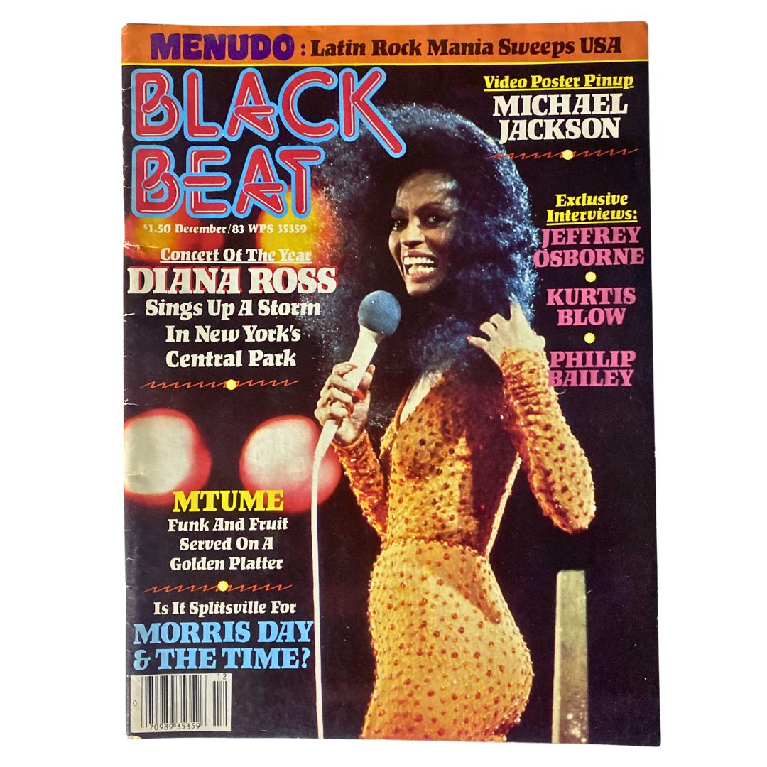 Black Beat Magazine December 1983 Dianna Ross, Jeffrey Osborne No Label