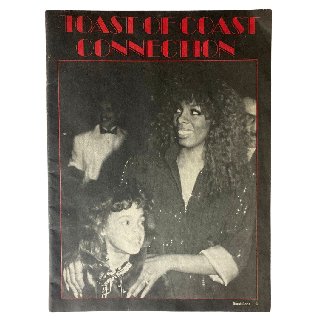 Cover of the VTG Black Beat Magazine from November 1983, Vol 14 No. 11, featuring Donna Summer with a child, capturing a moment from the iconic disco era.