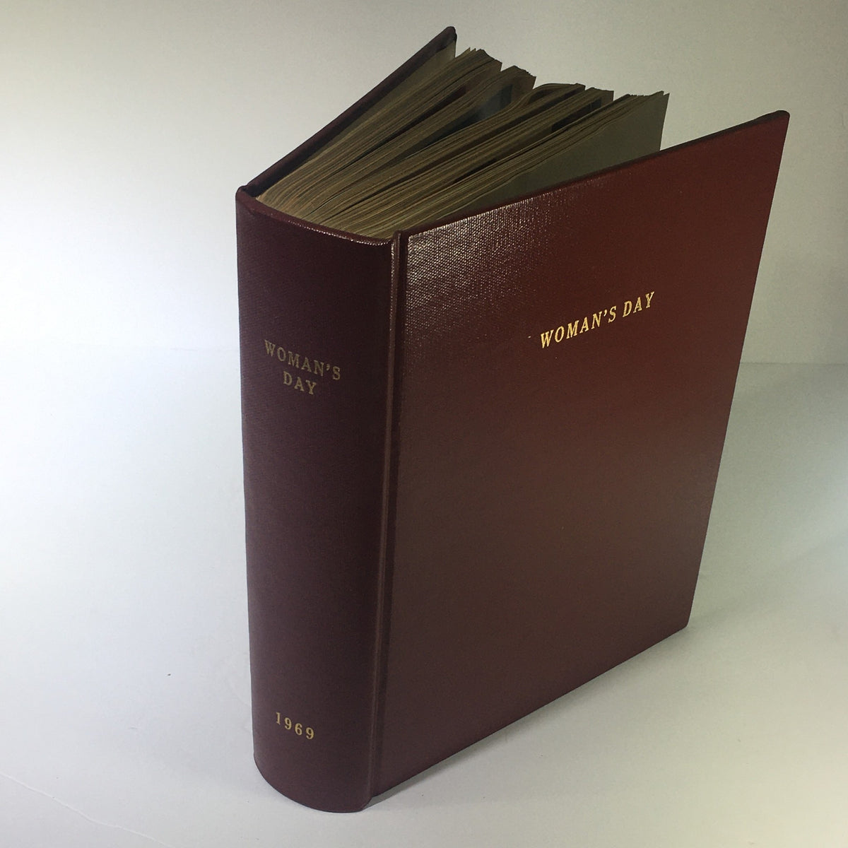 1969 Woman's Day Magazine Compilation featuring a vintage maroon cover displaying the title on the spine.