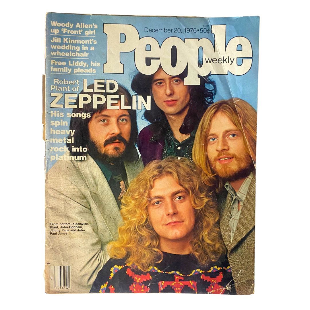 Vintage People Weekly Magazine December 20 1976 Led Zeppelin GD Interior No Label