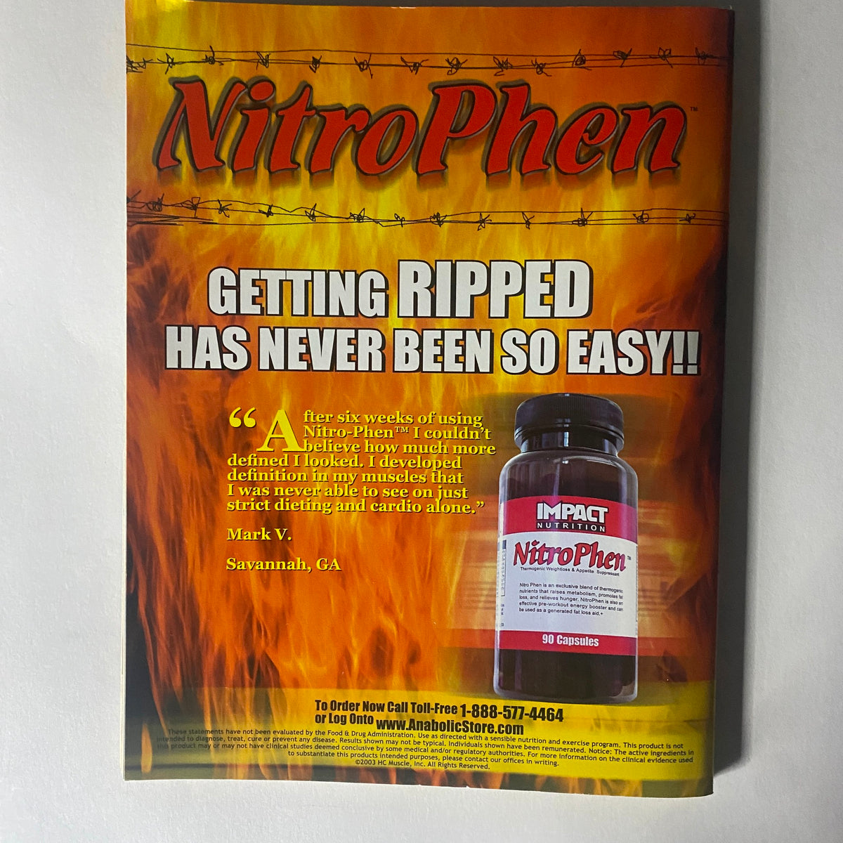 Hardcore Bodybuilding Magazine November 2003 Hottie Blowout VG No Label