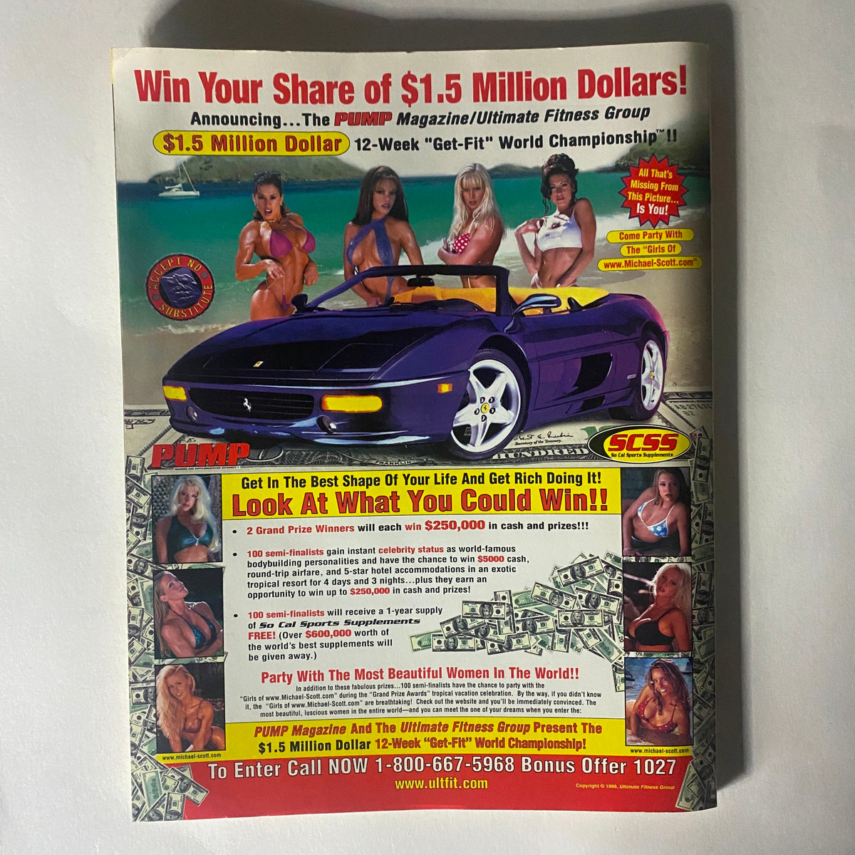 Pump Magazine July August 1999 Cannonball Delts For You VG No Label