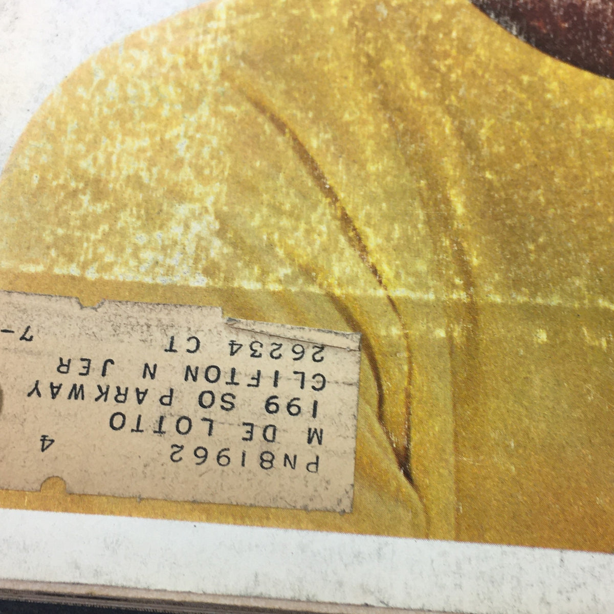 Vintage address label on the Look Magazine November 17, 1964, JFK Memorial Issue.