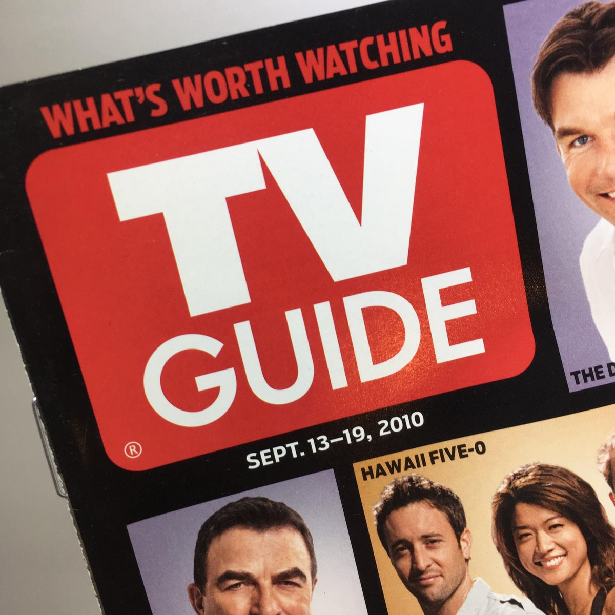 Close-up of the TV Guide logo and publication date September 13-19, 2010, on the Fall Preview magazine.