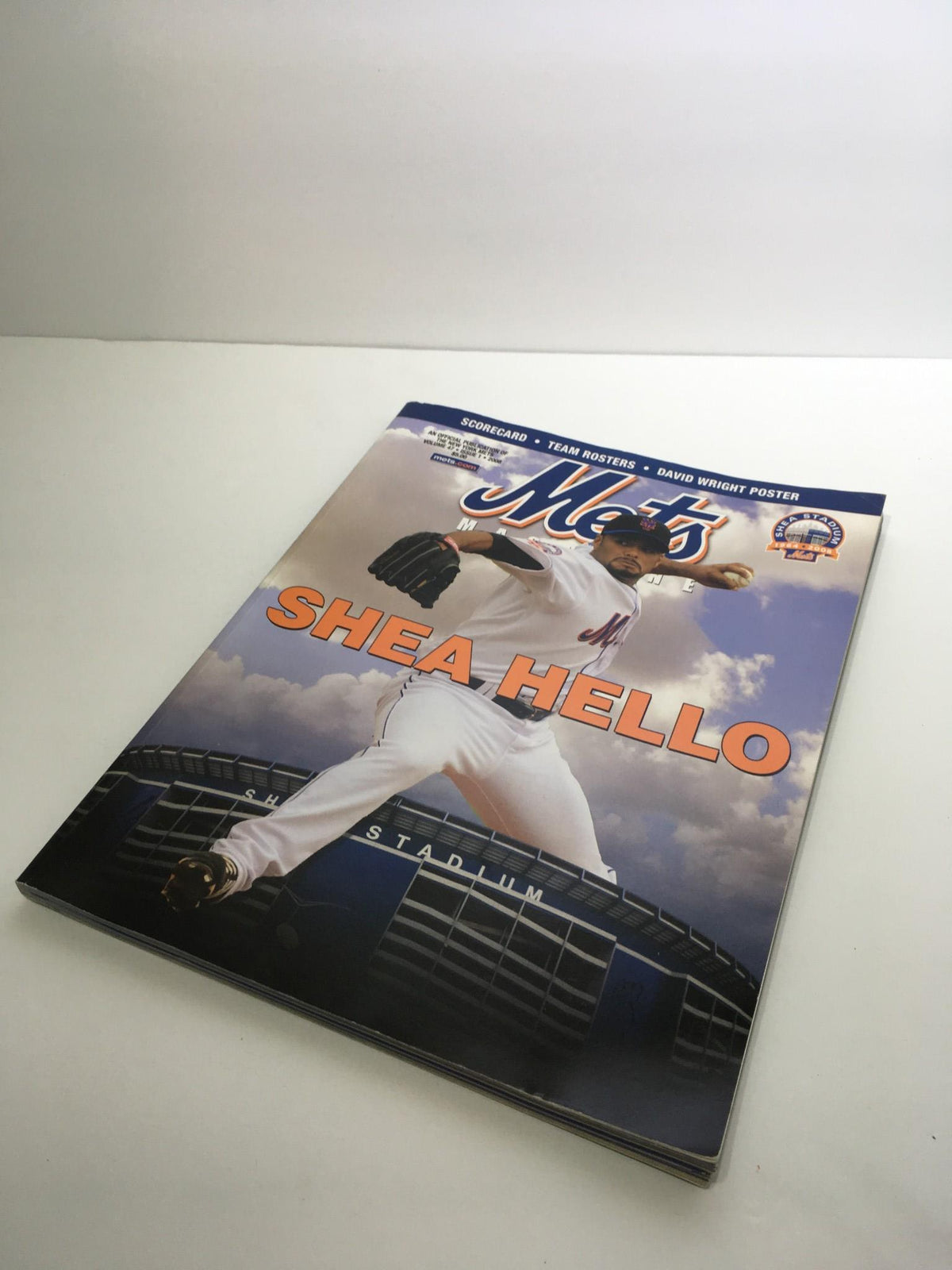 Mets Official Magazine Volume 47 Issue 1 2008 Shea Hello, featuring a vibrant cover with a player in action on the pitch, showcasing the iconic Shea Stadium in the background.