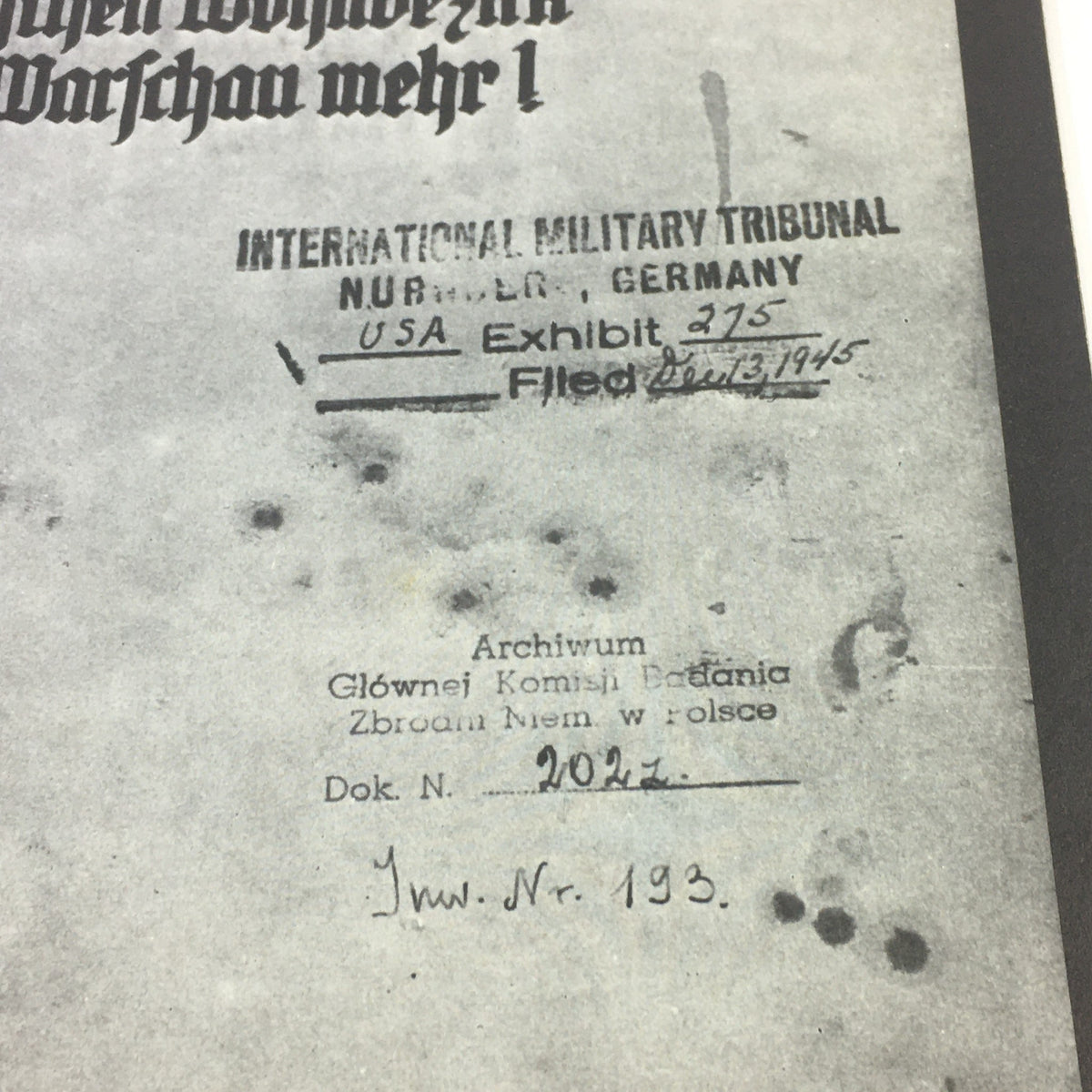 Vintage World War II Special December 1945 - The Warsaw Ghetto No Longer Exists