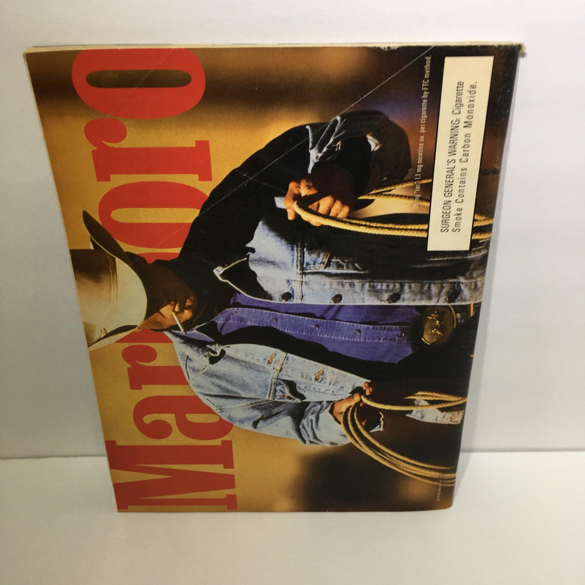 Back cover of Newsweek Magazine: Special Election Issue Clinton II, November 18, 1996, showing a portion of the design with a cowboy figure.