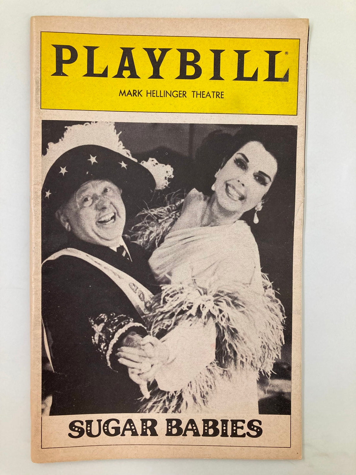 1981 Playbill from Mark Hellinger Theatre featuring Mickey Rooney and Ann Miller in Sugar Babies, showcasing the iconic cover design.