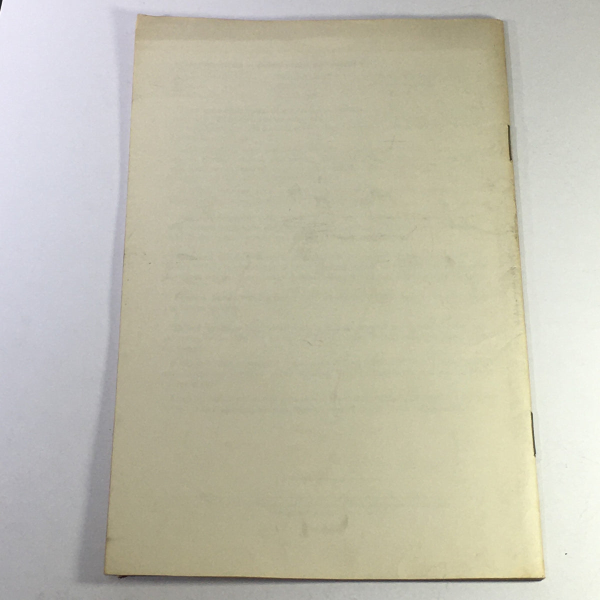 Back cover of VTG February 1950 USDA Bulletin #1 Family Fare, displaying the vintage publication's condition.