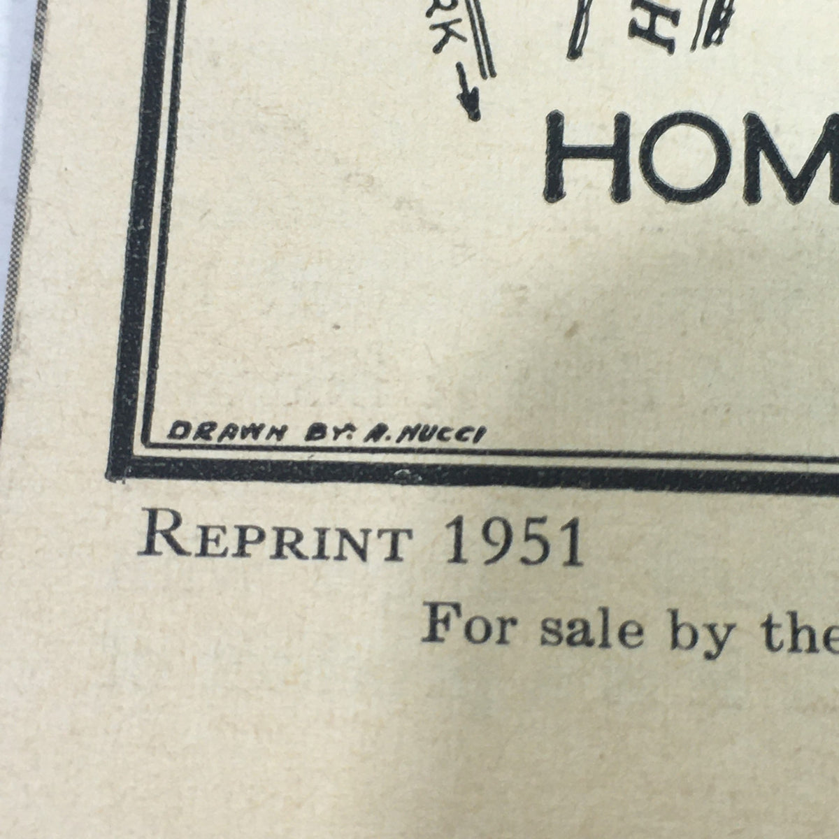 Signature and reprint information for the Home of Franklin D. Roosevelt National Historic Site, included in the 1951 brochure reprint.