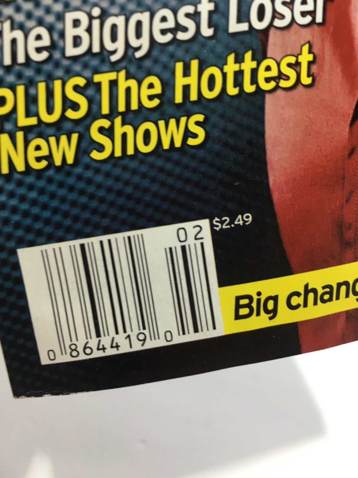TV Guide magazine price tag displaying $2.49, from the January 9-15 issue featuring Kiefer Sutherland on the cover.