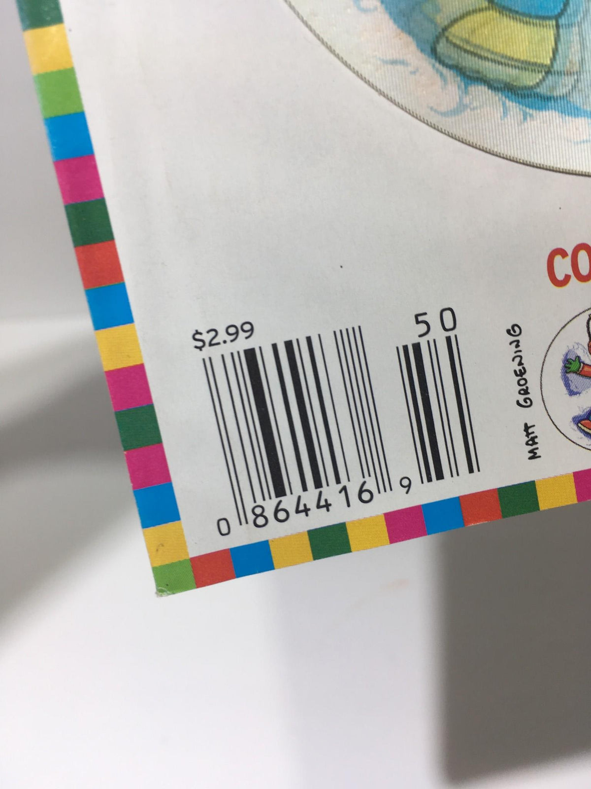 Barcode detail of TV Guide December 12-18 2004 featuring The Simpsons, demonstrating the magazine's pricing and identification information.