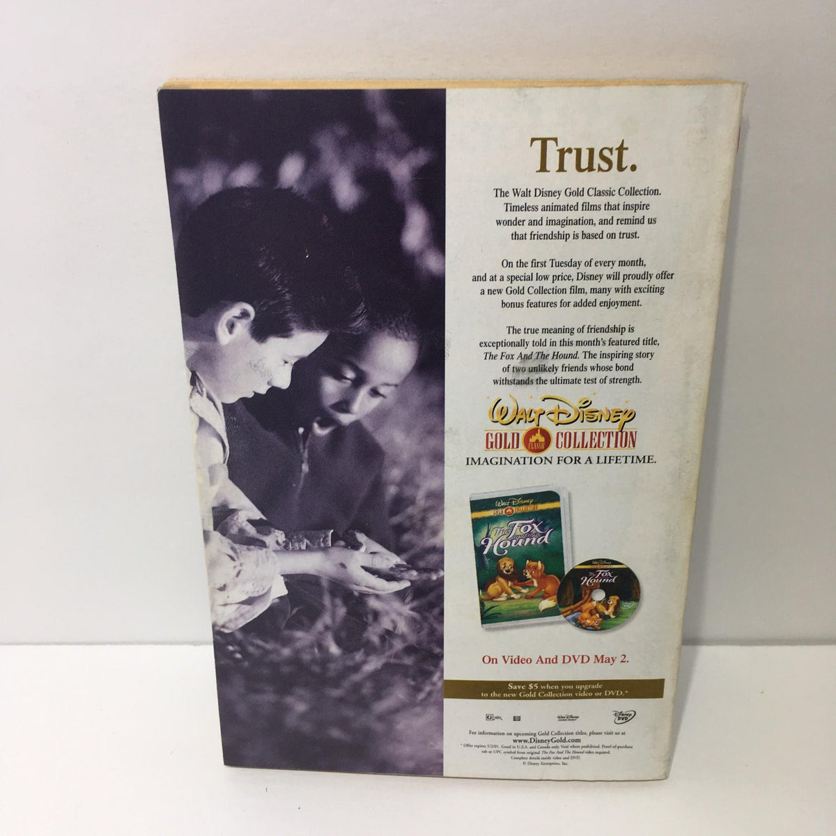 Back cover of TV Guide May 6-12 2000 highlighting Walt Disney Gold Collection with promotional text, connected to Jesus cover by Michael Logan.