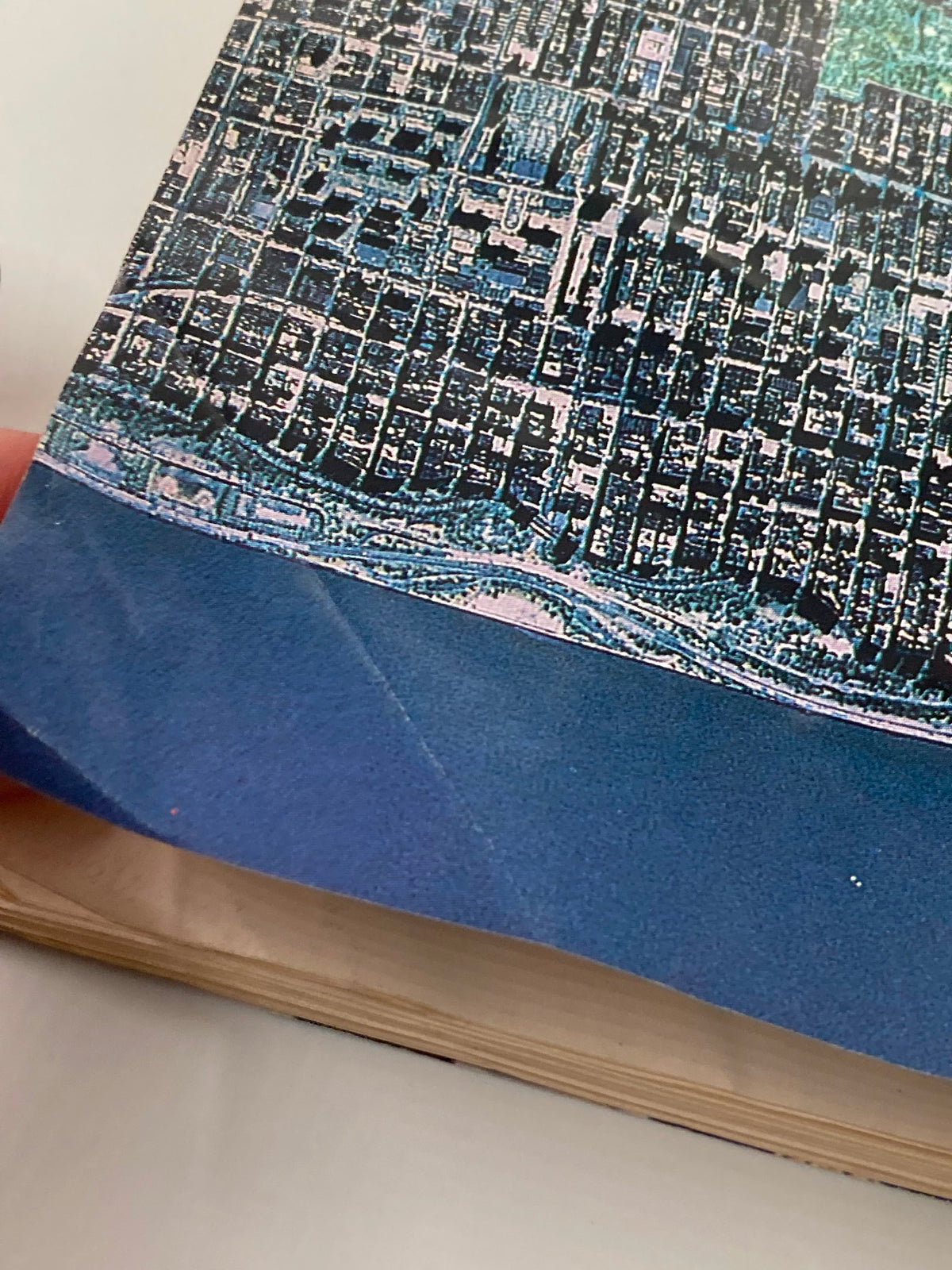 Close-up of the edge of The New Yorker Full Magazine January 27 1992, highlighting the vintage wear and tear of the publication.