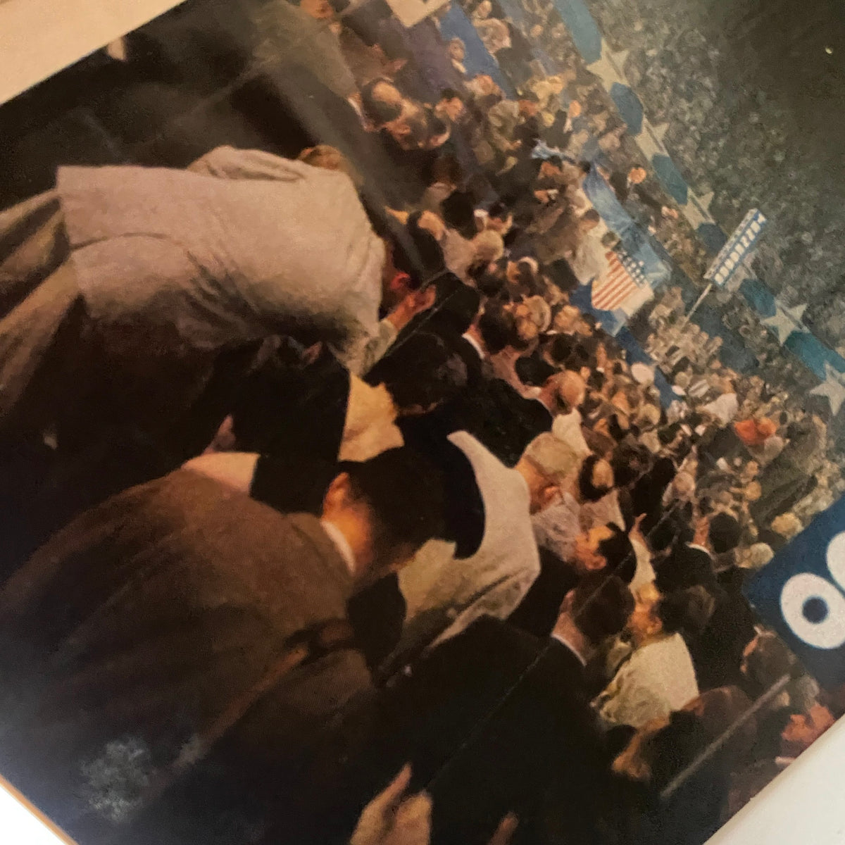 Crowd scene from inside VTG Time Magazine August 27, 1956 Vol 68 No. 9 Egypt's Gamal Nasser, depicting attendees at a significant event.