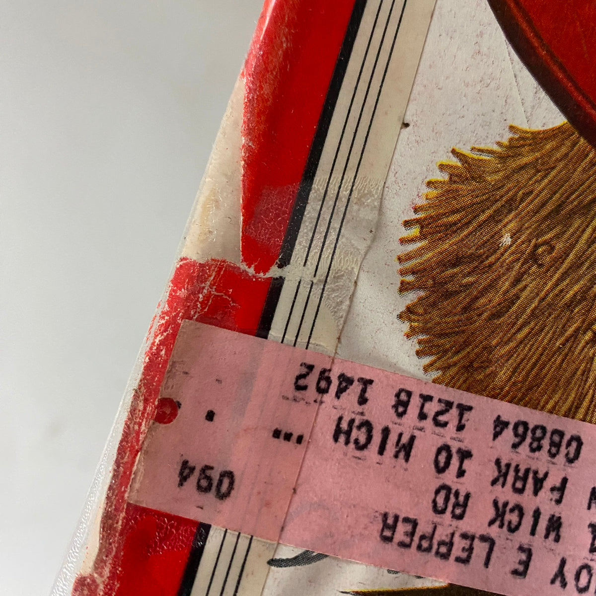 Side view of VTG Time Magazine November 30, 1953, showing the corner with a price tag and wear typical of vintage publications.
