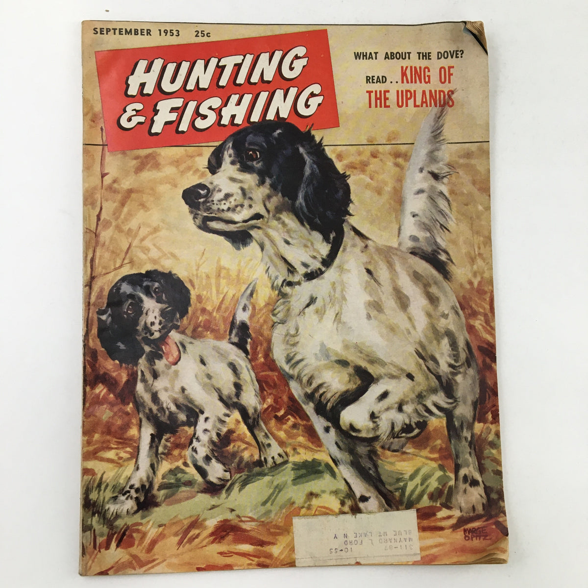Hunting & Fishing Magazine September 1953 Vol. 30 No. 9 The King of the Uplands