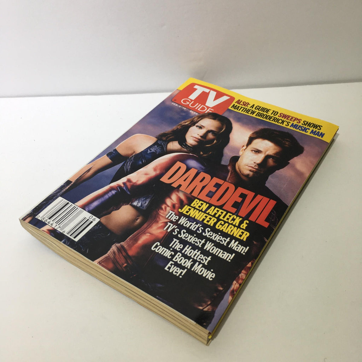 TV Guide February 8-14 2003 Daredevil Ben Affleck & Jennifer Garner Cover
