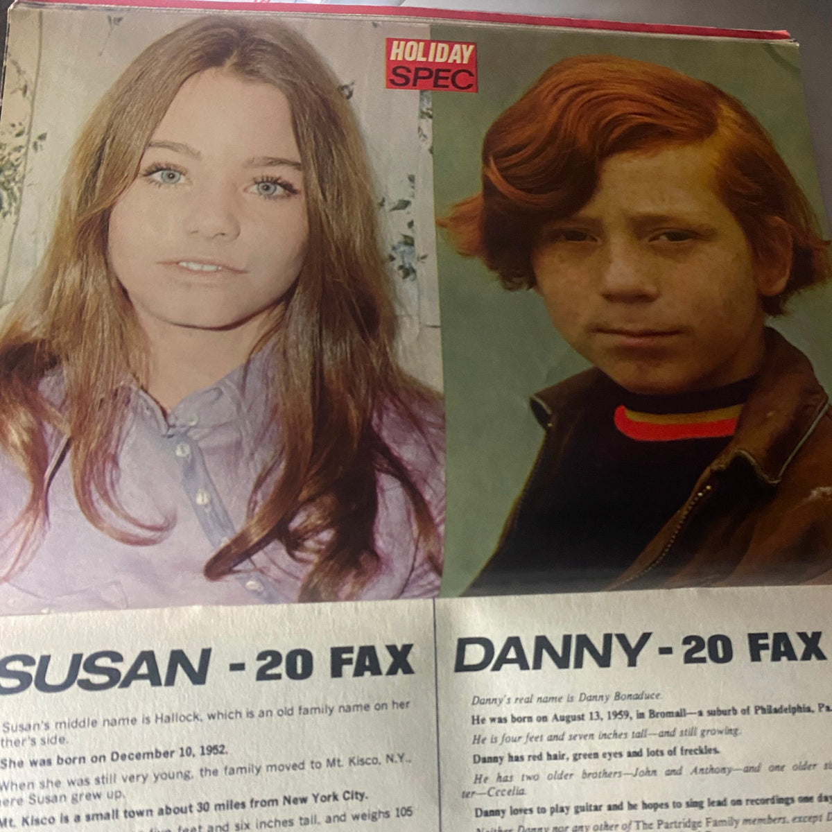 Vintage 16 SPEC Magazine September 1971 Bobby Sherman w Poster No Label