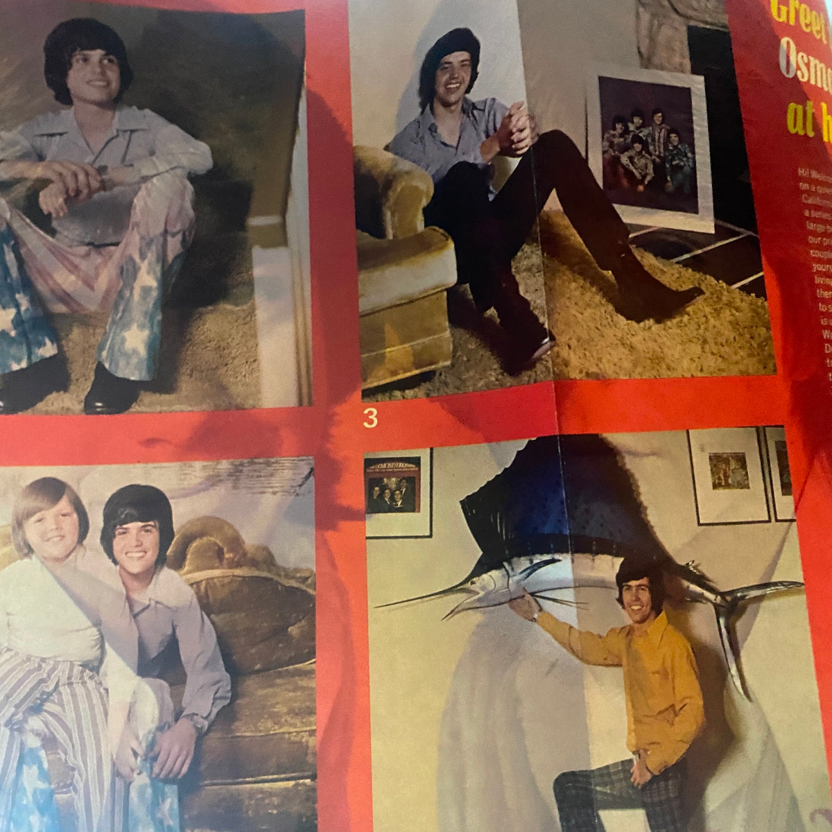 Vintage 16 SPEC Magazine December 1972 Donny Osmond, Jackson 5 w Poster No Label