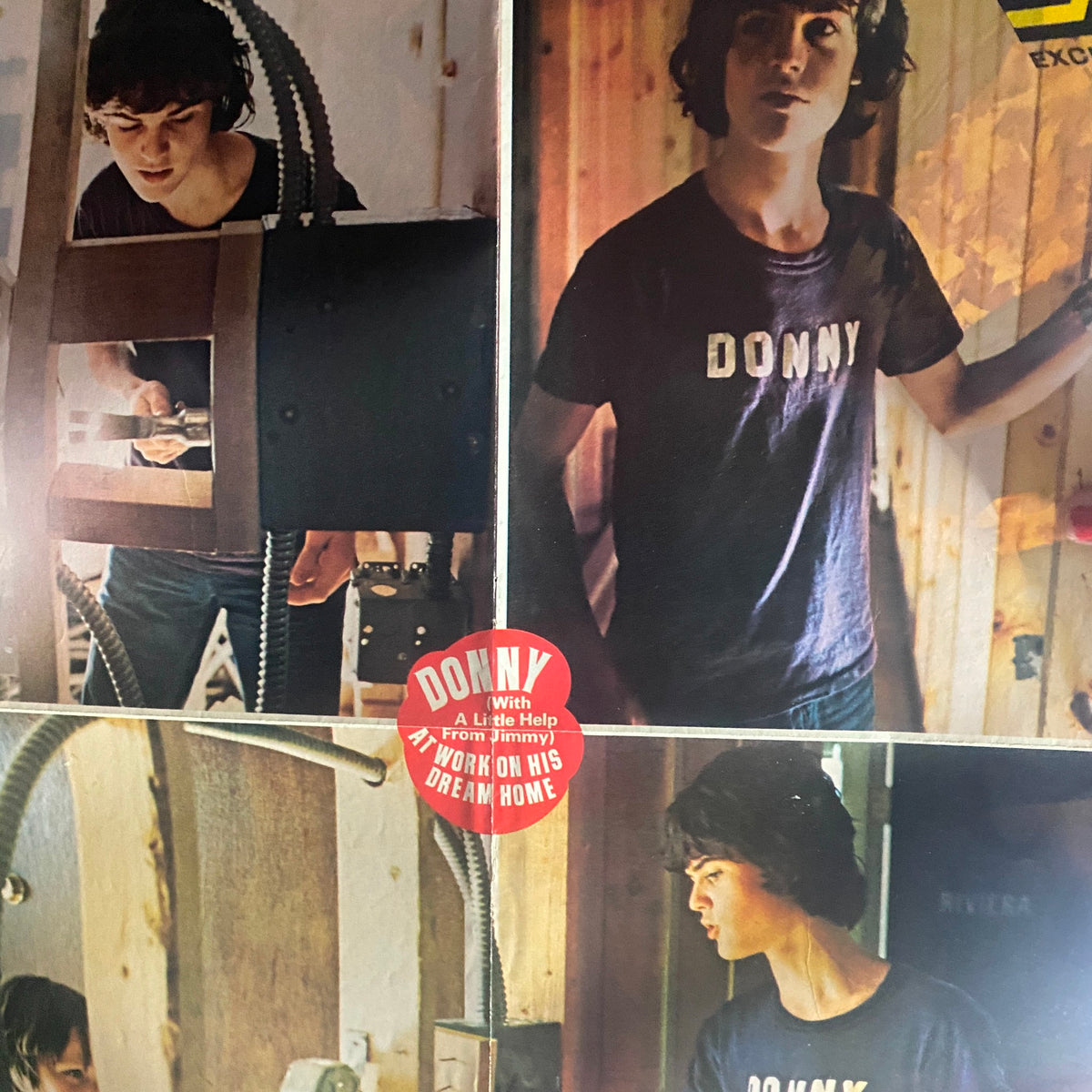 Vintage 16 Magazine August 1973, showcasing a feature on Donny with snapshots of him engaging in activities, ideal for fans of classic pop culture.