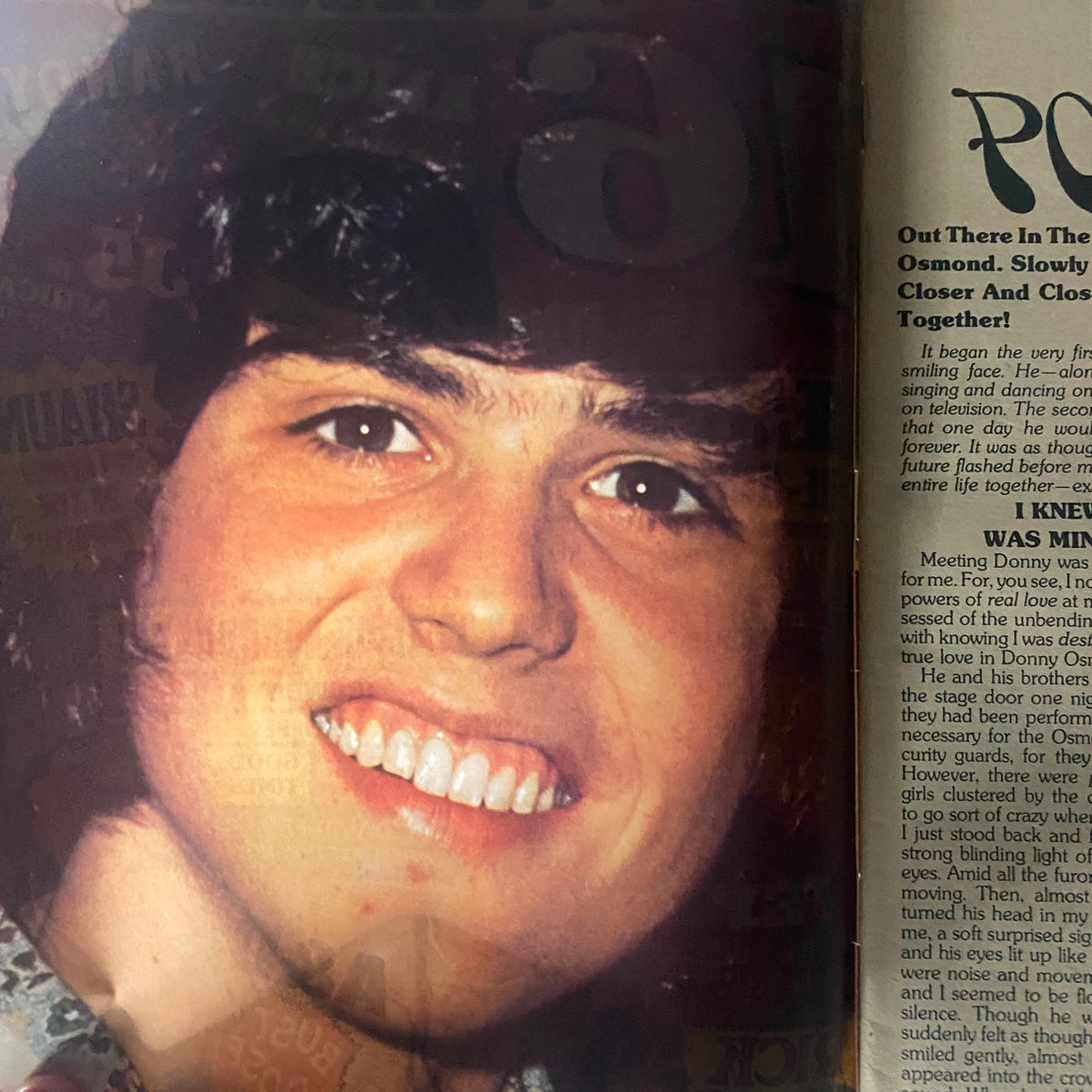 Vintage 16 Magazine June 1974 Shaun Cassidy, David Osmond w Poster No Label