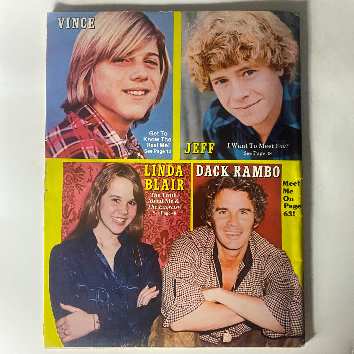 Vintage 16 Magazine June 1974 Shaun Cassidy, David Osmond w Poster No Label