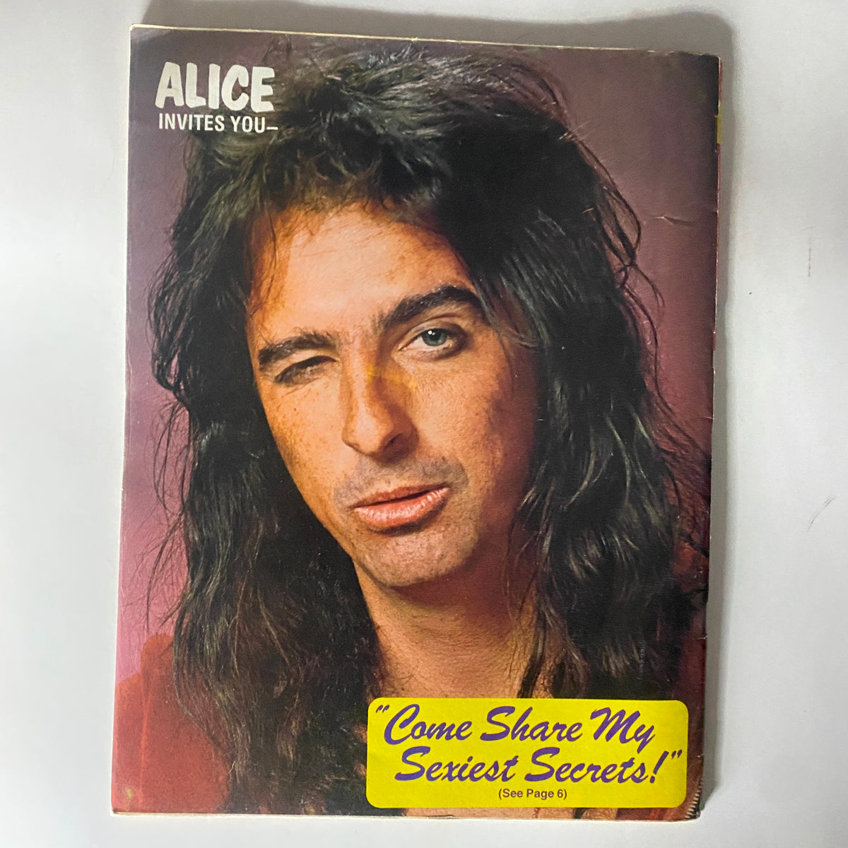 Vintage 16 Magazine October 1974 Rick Springfield, Alice Cooper, Jackson 5 w Poster