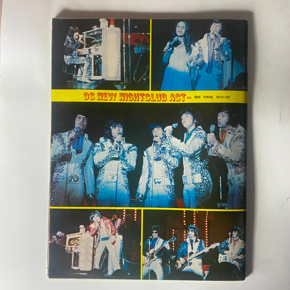 VTG 16 Magazine Summer 1973, cover image depicting various music acts and performances, highlighting the vibrant entertainment scene of the era.