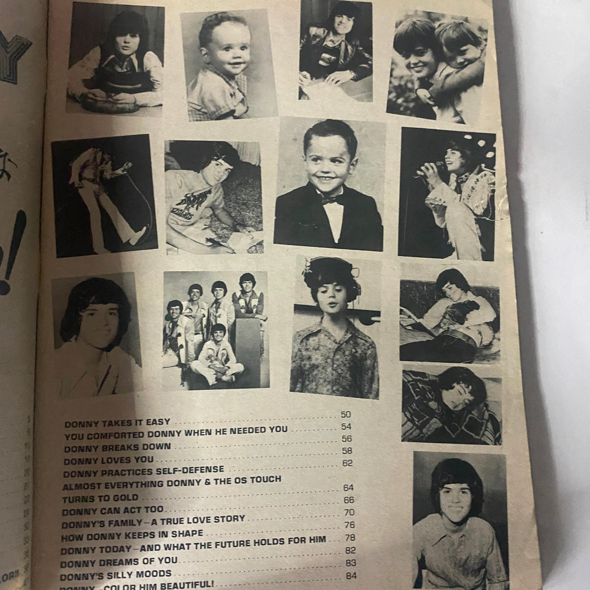 Vintage 16 Magazine Summer 1973 No. 2 Summer Special Donny Osmond w Poster No Label