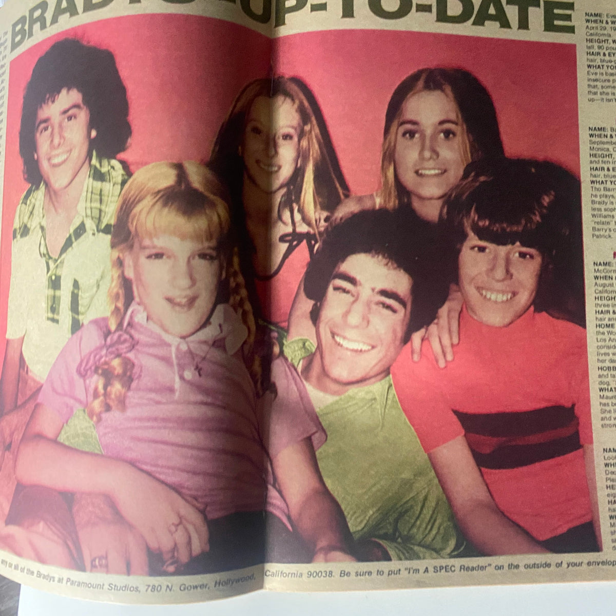Vintage 16 SPEC Magazine October 1973 Donny Osmond VG w Poster No Label