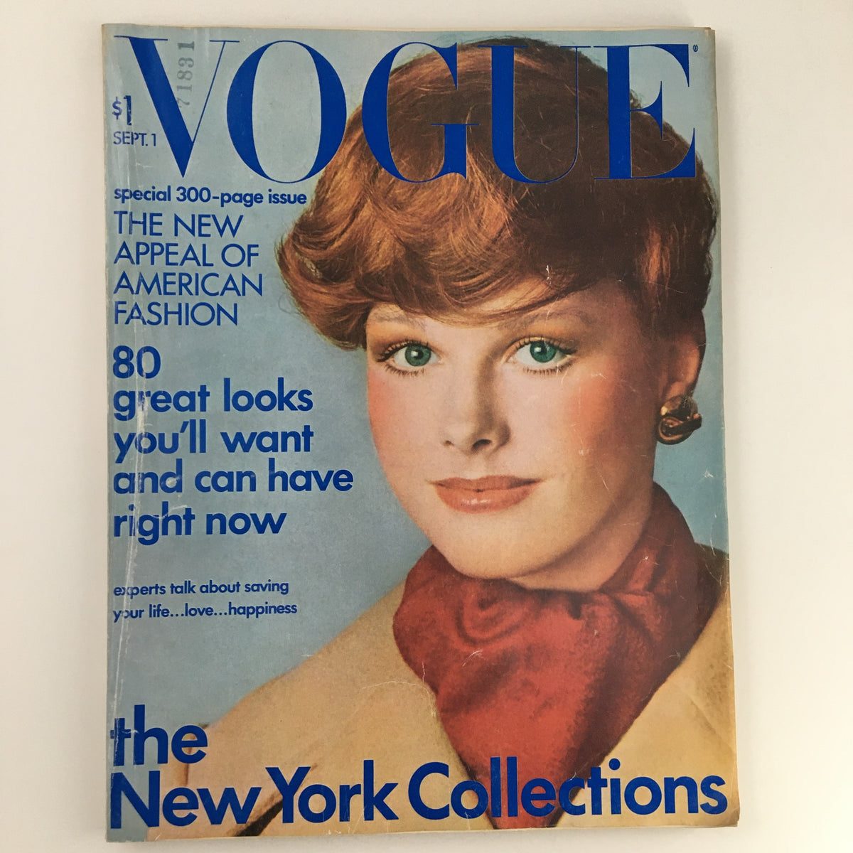 Cover of Vogue Magazine, September 1, 1971, featuring 'The New Appeal of American Fashion,' no label
